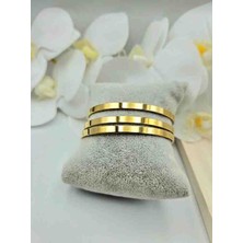 Mavi Deniz Accesories Ajda Bilezik Çelik Bilezik 3lü Küçük Boy Çelik Bilezik