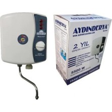 Abnturk Aydınderya Musluklu Mutfak Şohbeni 18 kW Güç 10 lt/dk Ani Su Isıtıcı Emniyetli Tasarruf Sistemi