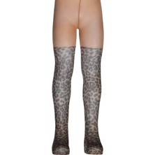 Secret Moda Leopar Desenli Dore Bebek Külotlu Çorap 12 18 Ay