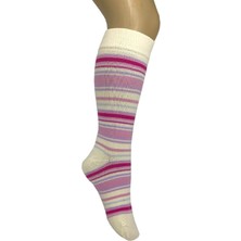 Secret Moda Beliz Desenli Orta Kalın Renkli Çocuk Dizaltı Çorabı 2 5 Yaş