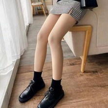 Secret Moda Içi Polar Peluş Ten Sıcacık Tutan Termal Kadın Peluş Külotlu Çorap