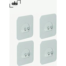 Alsi Home Yedek 4 Adet Süper Güçlü Yapışkanlı Sticker