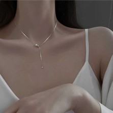 İpar Aksesuar Silver Gümüş Kaplama Incili Kolye