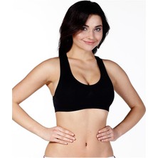 Secret Moda Kadın Kalın Askılı Pedli Sporcu Büstiyer Korse