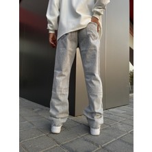 XPuppetwear Açık Gri Yıkamalı Baggy Jean
