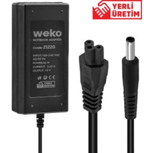 XML Dünyası Weko 19 Volt - 3.42 Amper - 65 Watt 4.5*3.0 Uçlu Yerli Üretim Notebook Adaptör