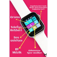 Mateo Akıllı Saat Nabız ve Tansiyon Ölçer Arama Özelikli Çift Tuş Aktif T500I Son Sürüm Ios/androıd Uymlu