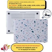 McStorey Macbook Pro Kılıf 13 inç M1-M2 A1706-08 A1989 A2159 A2251 A2289 A2338 ile Uyumlu TerrazzoNL