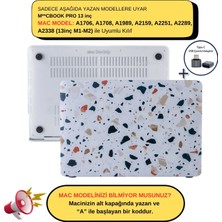 McStorey Macbook Pro Kılıf 13 inç M1-M2 A1706-08 A1989 A2159 A2251 A2289 A2338 ile Uyumlu TerrazzoNL