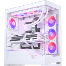 Phanteks NV Serisi NV5, Temperli Cam Windows, DRGB, Bilgisayar Kasası - Mat Beyaz