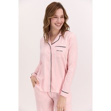 Pierre Cardin 8765 Kadın Önden Düğmeli Pijama