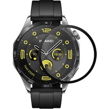 Kny Huawei Watch Gt 4 46 mm Için Ekranı Tam Kaplayan 5d Esnek Ppm Ekran Koruyucu