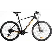 Geotech Mode Elite 27.5 Jant 27 Vites Hd Dağ Bisikleti - Mat Siyah Sarı 49 cm