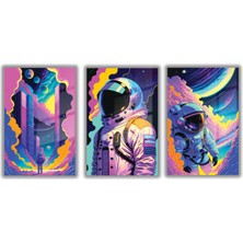 Gaagart Cam Tablo Seti Yapay Zeka Uzay Astronot