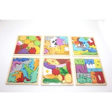 Tugra Ticaret 1 Adet Puzzle Ahşap Kutulu Figürlü Yapboz