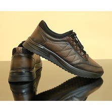 Konfores 1790-346457  Deri Anatomik Tabanlı Erkek Günlük Ayakkabı - NKT01790-KAHVERENGI-41