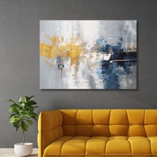 Gaagart Tekli Yatay Kanvas Tablo Pastel Renkli Soyut Görsel