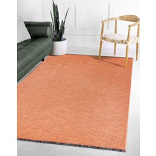 Colore Home Gabardin Dekoratif Dokuma Kaymaz Taban Halı Salon Halısı Dekoratif Halı Terra Kiremit