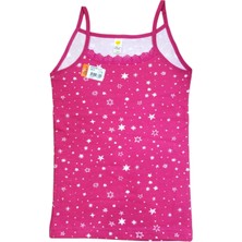 İlke İç Giyim Ilke 313 Çocuk Kız Likralı Emp Dantelli Ip Askı Atlet/beyaz/2-3 Yaş