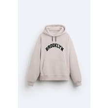 Loss Buttom Baskılı Hoodie Sweatshirt