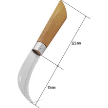 Ergenay Bağ Aşı Bıçağı 22 cm +  Düz Aşı Bıçağı Bağ Aşı Çakısı Paslanmaz Dövme Bıçak