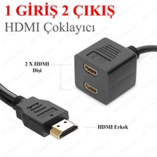 BK Teknoloji 2 Port HDMI Çoklayıcı Kablo 1 Giriş 2 Çıkış