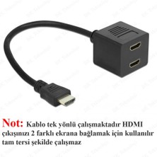 BK Teknoloji 2 Port HDMI Çoklayıcı Kablo 1 Giriş 2 Çıkış