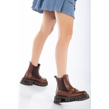 Suins Shoes Suins Eleta Yanları Lastikli Toka Detaylı Kadın Bot