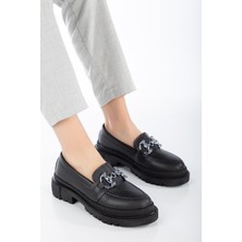 Suins Shoes Andre Toka Detaylı Kadın Loafer Ayakkabı Karışık-39
