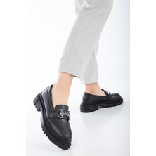 Suins Shoes Andre Toka Detaylı Kadın Loafer Ayakkabı Karışık-39