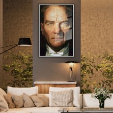 Gaagart Metal Çerçeveli Cam Tablo Atatürk Portresi