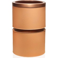 The Mia Suelo Saksı Terracota & Bakır 40X60 cm