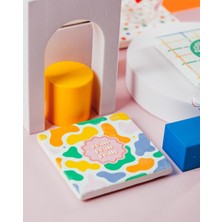 Corney Design Motto Taş Bardak Altlığı Dörtlü Set