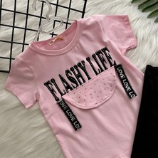 Turuncu Gardrop Turuncu Gardrop Flashy Life Taytlı Kız Çocuk Takım Pembe