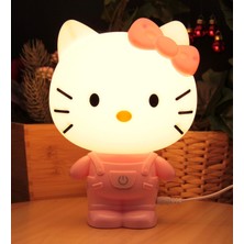 Hediye Biziz Hello Kitty Gece Lambası ve Masa Lambası