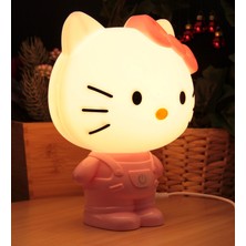 Hediye Biziz Hello Kitty Gece Lambası ve Masa Lambası