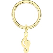Altın Sepeti Altın Müzikal Halka Piercing