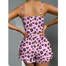 Rasa Home Wear Bonjour Ip Askılı Şortlu Pijama Takımı Kaşkorse Dzrn