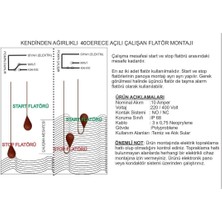 Element Atık Su Armut Tip Flatör 40° 3 Metre