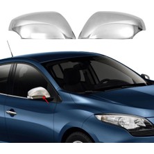ZNZ Oto Aksesuar Renault Fluence Krom Ayna Kapağı 2 Prç. 2010 Üzeri P. Çelik