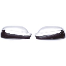 ZNZ Oto Aksesuar Peugeot 407 Krom Ayna Kapağı 2 Prç. 2005 ve Üzeri Paslanmaz Çelik