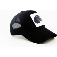 City Goat Trucker Black PANTHER-303 Kod Logolu  Siyah Şapka (Cap)