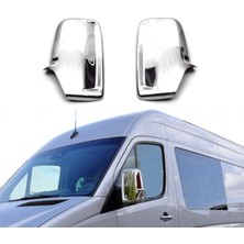 ZNZ Oto Aksesuar Mercedes Sprinter W906 Krom Ayna Kapağı 2 Prç. 2006-2018 Paslanmaz Çelik