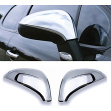 ZNZ Oto Aksesuar Peugeot 207 Krom Ayna Kapağı 2 Prç. 2006 Üzeri P. Çelik