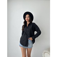 VivaJoy Düşük Omuz Oversize Gömlek