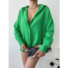VivaJoy Düşük Omuz Oversize Gömlek
