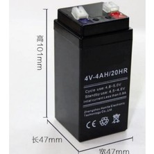 Ttec 4V 4AH Akü Kuru Tip Bakımsız Akü - 4 Volt 4 Amper Akü 4V4AH Akü 4V 4AH Terazi Işıldak Aküsü Batarya