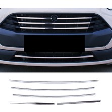 ZNZ Oto Aksesuar Ford Custom Krom Ön Panjur 5 Prç P.çelik 2012 Ve Üzeri