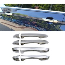 ZNZ Oto Aksesuar Vw Tiguan Krom Kapı Kolu 4 Kapı P.çelik 2016 Ve Üzeri