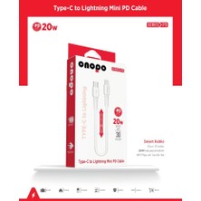 Onopo İphone Apple Uyumlu Kısa Kablo Type-c To Lightning Mini Pd 20w Hızlı Şarj Ve Data Kablosu 30cm - P3